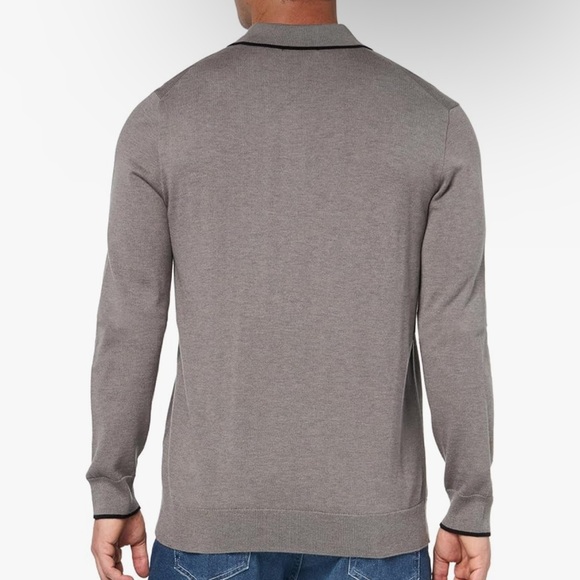 PAIGE Men's Dobson Long Sleeve Sweater Polo Size L - Picture 2 of 6